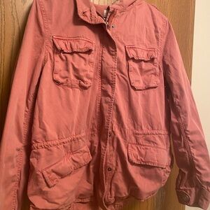 LOFT Pink Utility Jacket